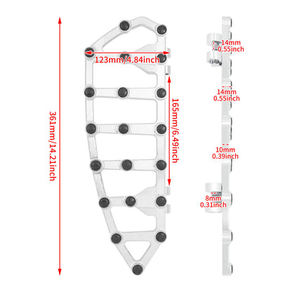 Rider Aluminum Footboards Harley | HCmotorku