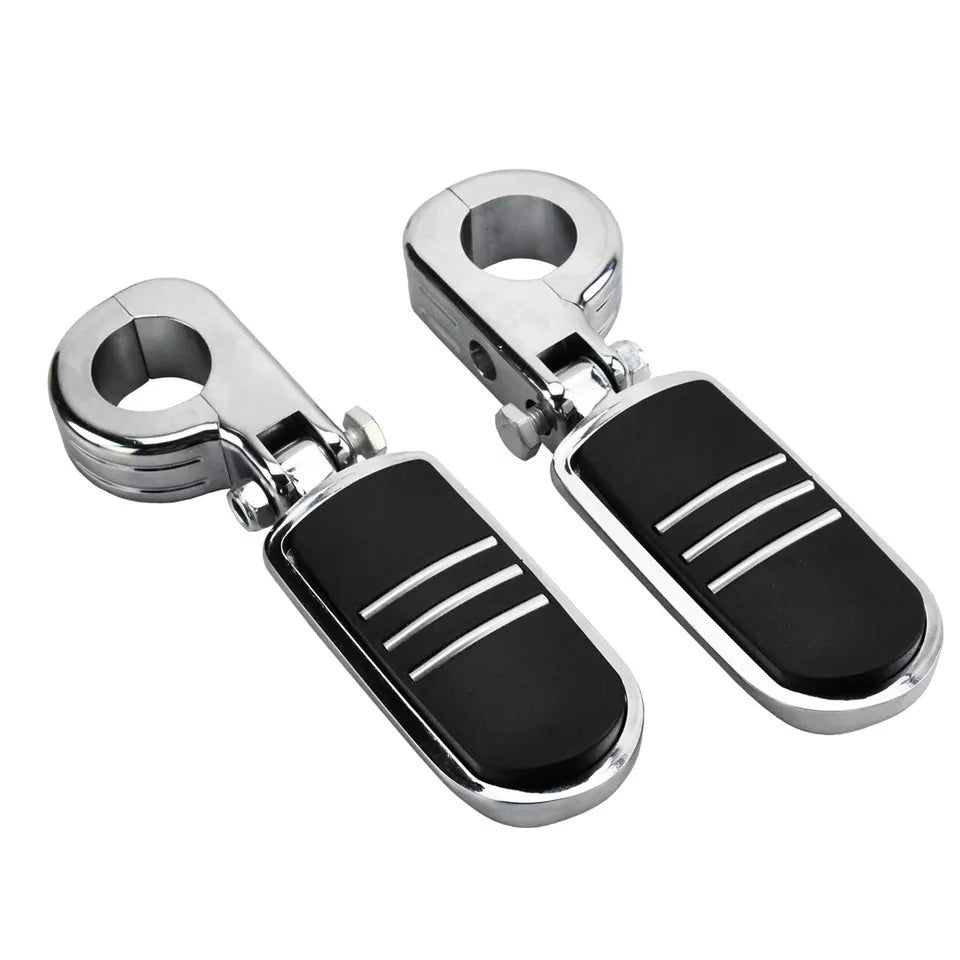 1.25" Adjustable Highway Foot Peg Chrome Fit For Harley Touring Softail Sportster | HCmotorku