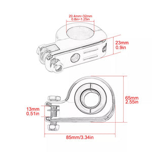 1.25" Adjustable Highway Foot Peg Chrome Fit For Harley Touring Softail Sportster | HCmotorku