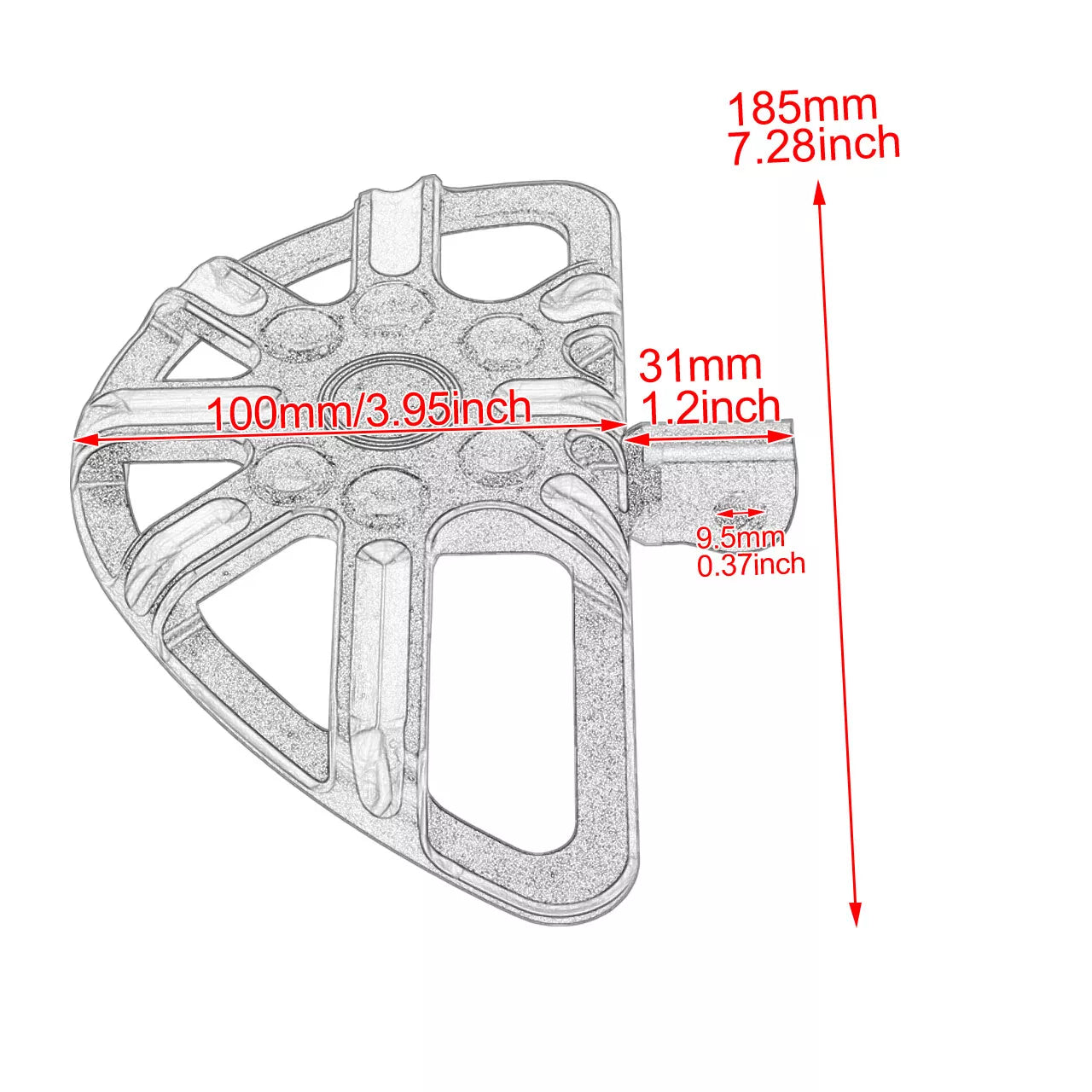 Passenger Driver Floorboard Brake Arm Shifter Lever Black Fit For Touring 1997-2007 | HCmotorku