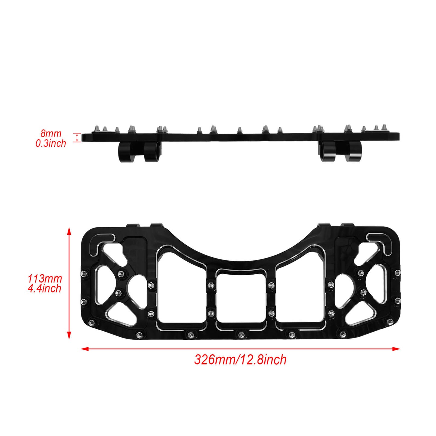 Rider Floorboards Passenger Footpegs Set Brake Arm Shift Lever Pegs Kit Fit Harley Touring '08-'13 | HCmotorku