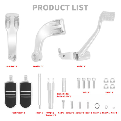 Mid Control Kit Foot Peg Lever Bracket Pedal Fit For Harley Sportster XL 2014-2023 | HCmotorku