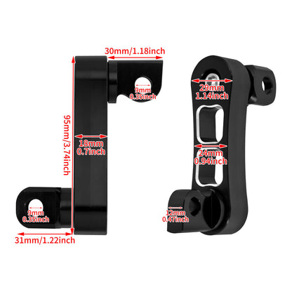 CNC Foot Pegs Pedal Extensions Fit For Harley Touring FLH Sportster Softail Dyna | HCmotorku