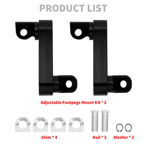 CNC Foot Pegs Pedal Extensions Fit For Harley Touring FLH Sportster Softail Dyna | HCmotorku