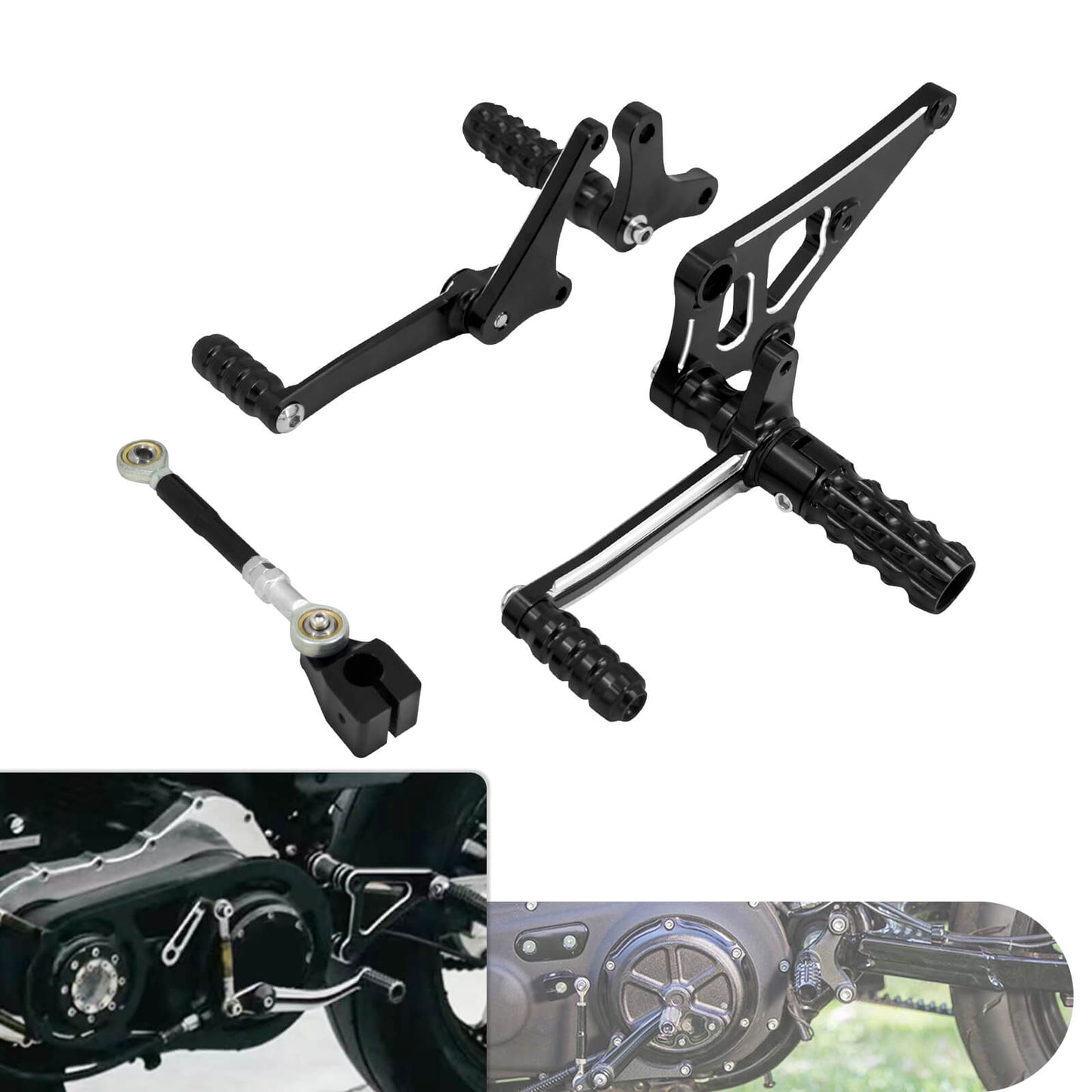 Rear Controls Foot Peg Levers Linkages Fit For Harley Sportster Iron 883 1200 | HCmotorku