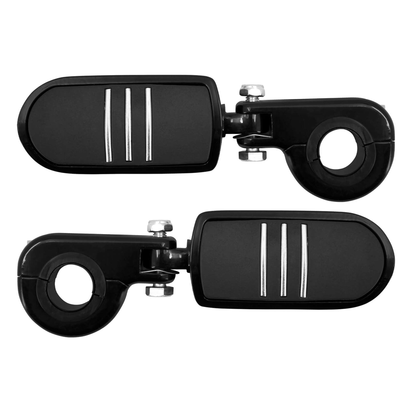 Highway Pegs Foot Rests w/ 1.25" Engine Guard Mount Black Fit For Harley Touring | HCmotorku