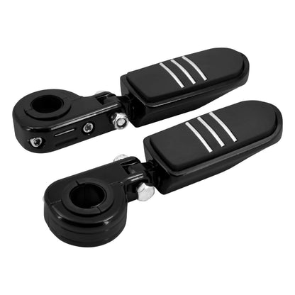 Highway Pegs Foot Rests w/ 1.25" Engine Guard Mount Black Fit For Harley Touring | HCmotorku