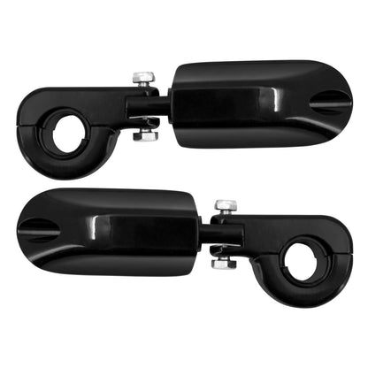 Highway Pegs Foot Rests w/ 1.25" Engine Guard Mount Black Fit For Harley Touring | HCmotorku