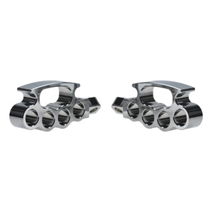 Flying Knuckle Control Foot Pegs Chrome For Harley Touring Road King Glide Dyna | HCmotorku