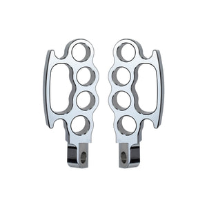 Flying Knuckle Control Foot Pegs Chrome For Harley Touring Road King Glide Dyna | HCmotorku