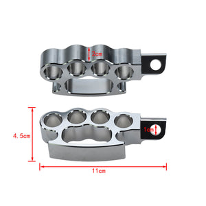 Flying Knuckle Control Foot Pegs Chrome For Harley Touring Road King Glide Dyna | HCmotorku
