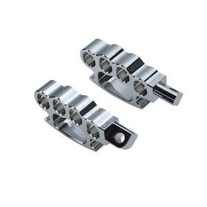 Flying Knuckle Control Foot Pegs Chrome For Harley Touring Road King Glide Dyna | HCmotorku