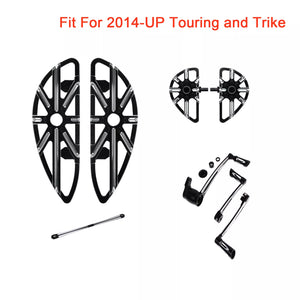 Front Rear Floorboards Shift Lever Linkage Brake Arm Kit Fit Harley Touring 2014-later | HCmotorku
