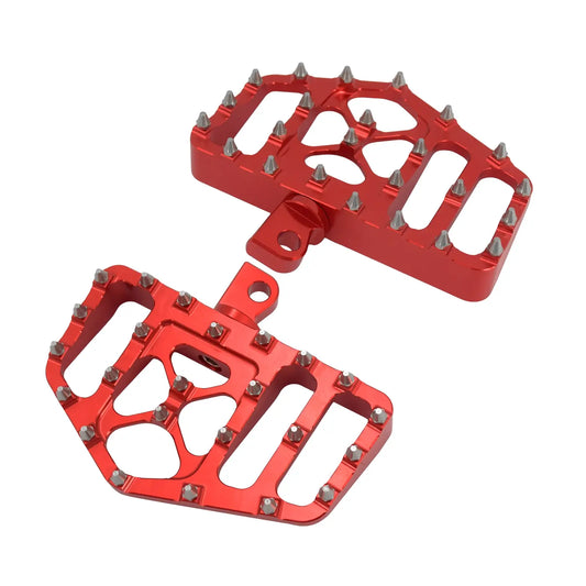 MX Style Foot Pegs Floorboard Red For Harley Touring Dyna Softail Sportster | HCmotorku