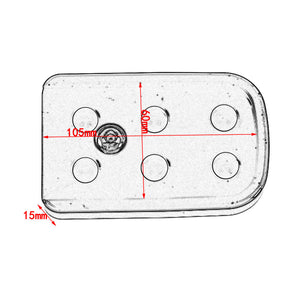 Wide Footrest Pedal Cover Black For Harley Heritage Softail 1986-2017 | HCmotorku
