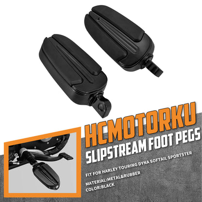 Universal Footpegs 10mm Slipstream Male Mount Footrests | HCmotorku