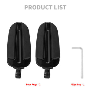Universal Footpegs 10mm Slipstream Male Mount Footrests | HCmotorku