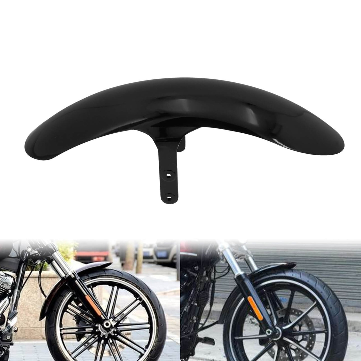 Front Wheel Fender Mudguard Black Fit For Harley Breakout 2013-2018 | HCmotorku