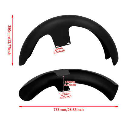 21" Motorcycle Front Fender For 120 / R21 Tire Fit Harley Bagger Touring | HCmotorku