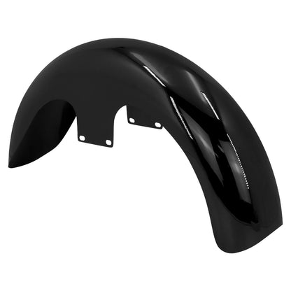 130/ R21 Glossy Black Wrap Front Fender Fits For Harley Touring Glides Baggers | HCmotorku