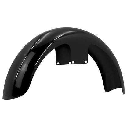 19" Wrapped Wheel Front Fender Gloss Black Fit For Harley Touring Custom Baggers | HCmotorku