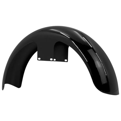 19" Wrapped Wheel Front Fender Gloss Black Fit For Harley Touring Custom Baggers | HCmotorku