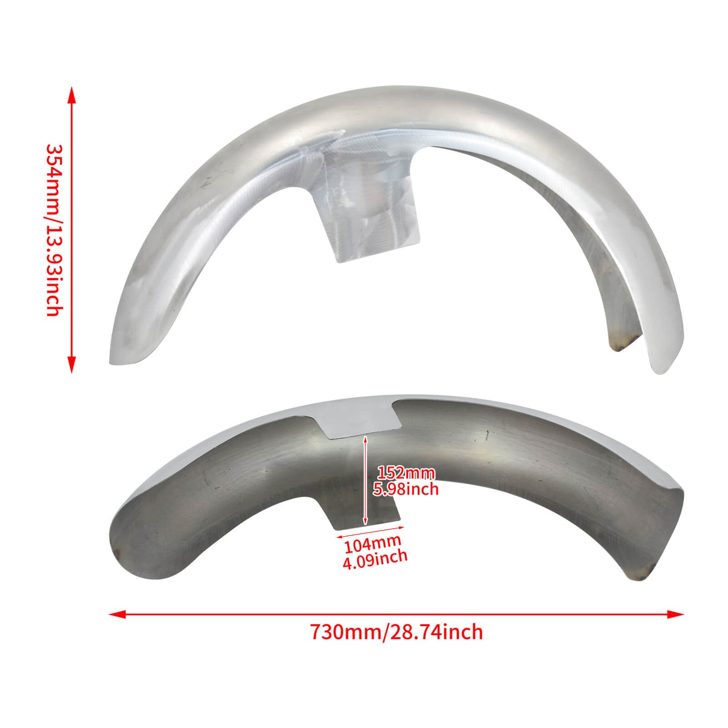 Metal Front Fender Unpainted Custom Baggers Fit For Harley Touring 1986-2023 | HCmotorku