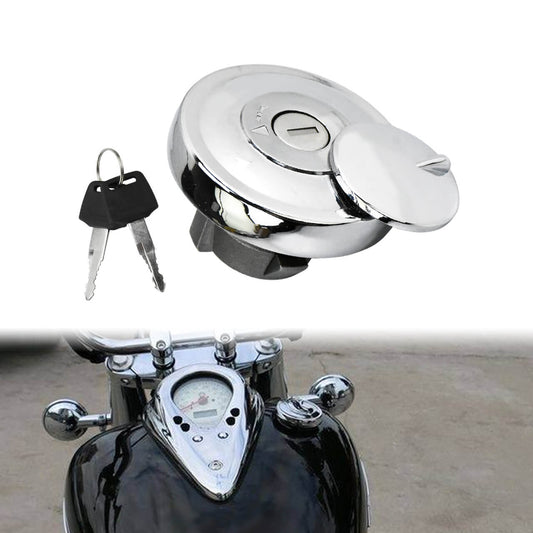 Fuel Gas Tank Cap Keys Set Chrome Fit For Yamaha DragStar V-Star XVS650 950 1100 | HCmotorku