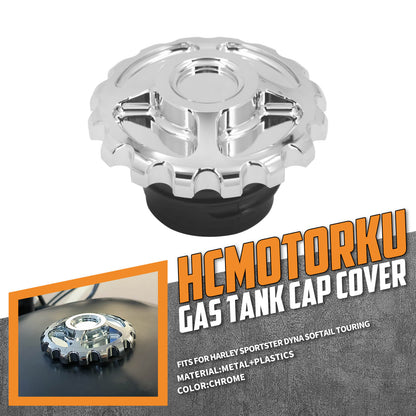 Motorcycle Fuel Gas Tank Oil Cap Chrome Fit For Harley Softail Dyna Sportster XL | HCmotorku