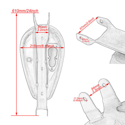 3.3gal. 12.5L Gas Fuel Tank Fit For Harley Sportster XL 1200 883 48 72 2007-2022 | HCmotorku