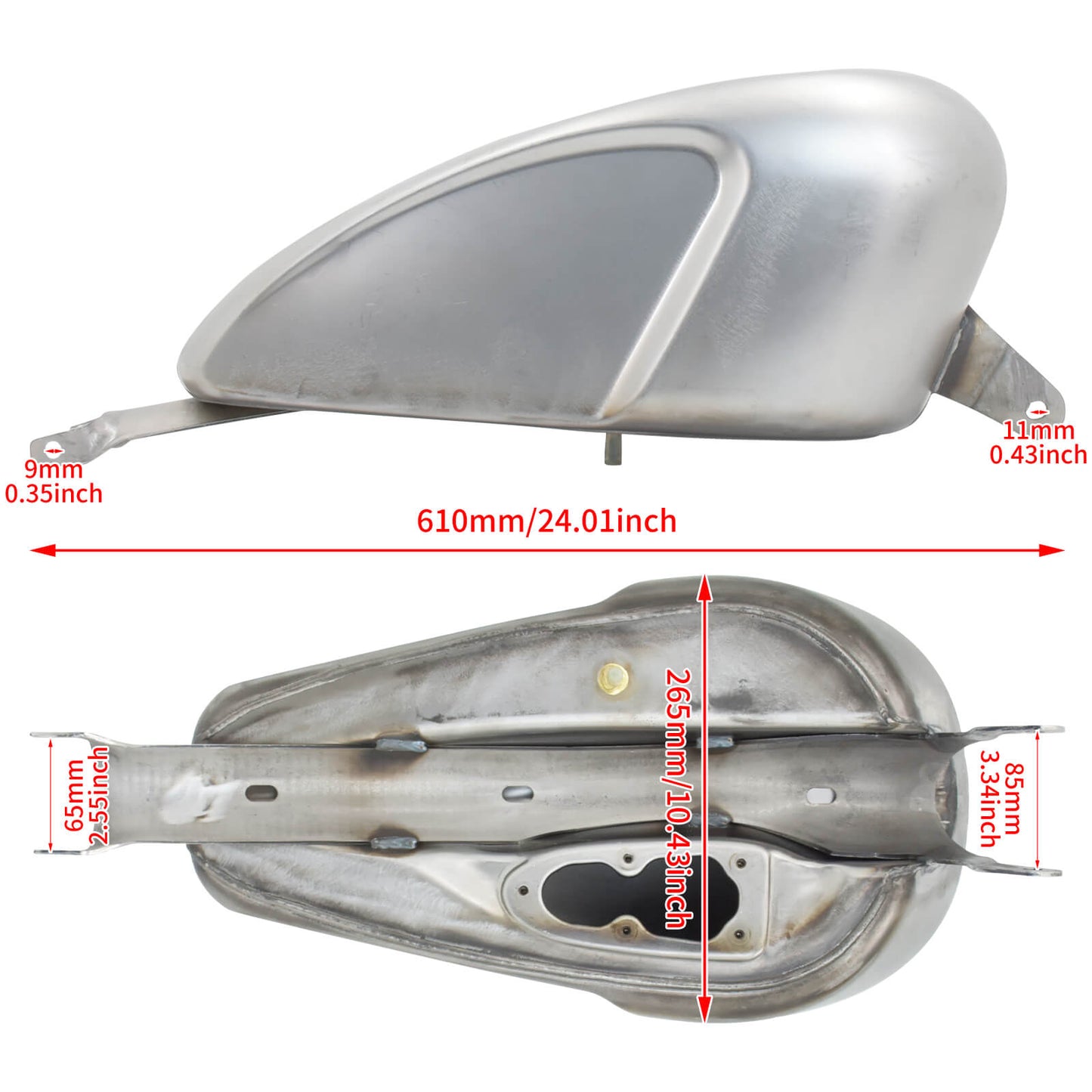 12.5L 3.3 Gallon Gas Fuel Tank Injection Fit for Harley Sportster XL 883 1200 | HCmotorku