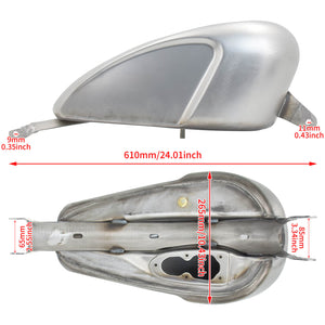 12.5L 3.3 Gallon Gas Fuel Tank Injection Fit for Harley Sportster XL 883 1200 | HCmotorku