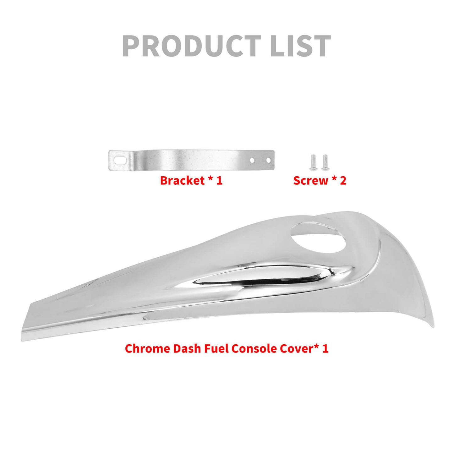 Fuel Tank Smooth Dash Console Chrome Fit For Touring Road Glide 2008-2020 | HCmotorku