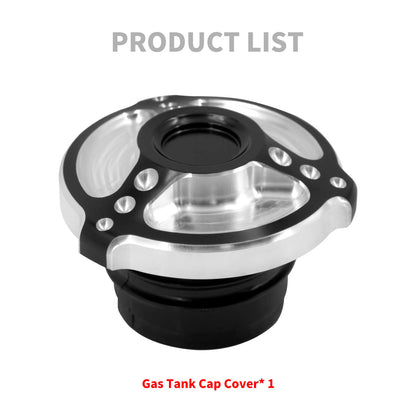 Fuel Tank Cover CNC Cut Gas Cap Fit For Harley Touring Road King FLHR 1994-2023 | HCmotorku