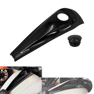 Dash Fuel Console Gas Tank Cap Cover Smooth Black Fit For Harley Touring 2008-2023 | HCmotorku