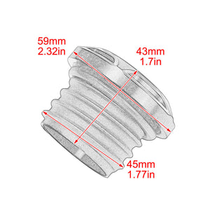 CNC Cut Vented Gas Cap Fuel Tank Right-hand Thread Fit For Harley Dyna Softail | HCmotorku