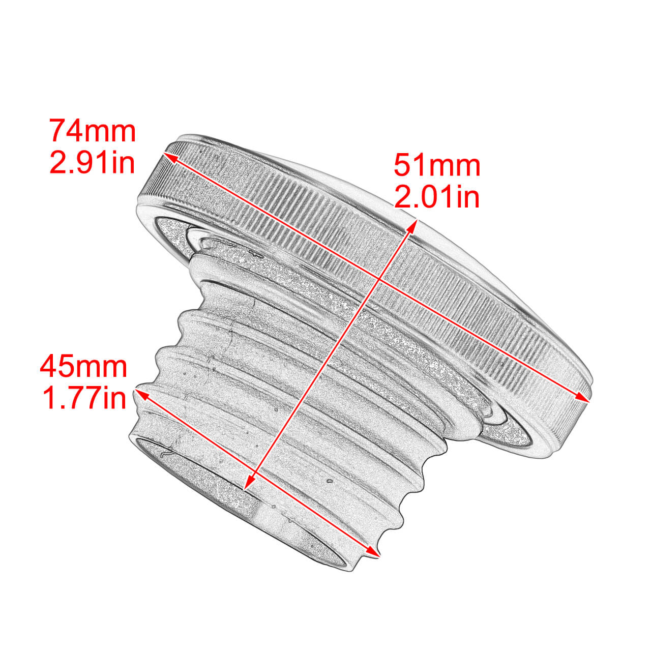 Vented Gas Cap Fuel Tank Right-hand Thread Fit For Harley Sportster Dyna Softail | HCmotorku