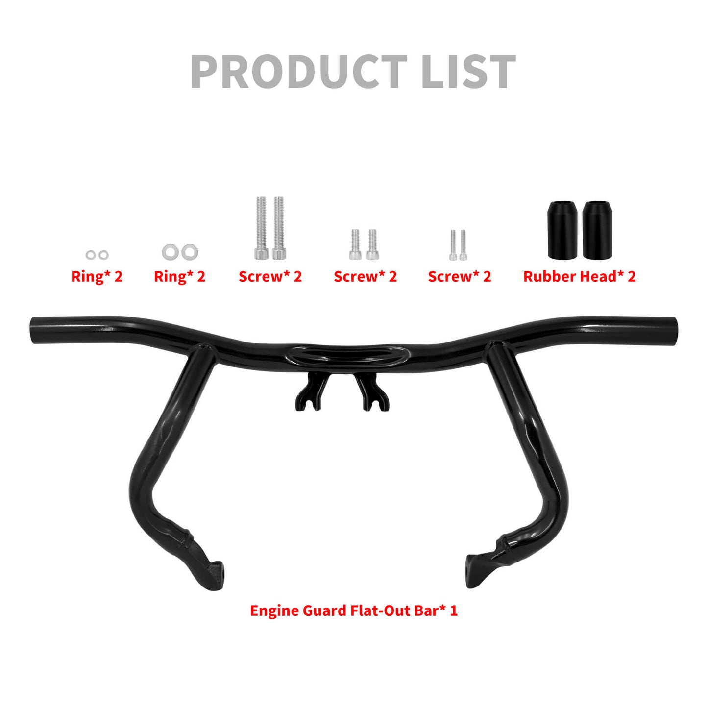 Front Crash Bar Flat Out Engine Guard For Harley Touring Road King Glide 2014-2025 | HCmotorku