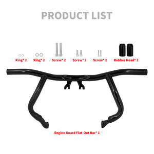 Front Crash Bar Flat Out Engine Guard For Harley Touring Road King Glide 2014-2025 | HCmotorku
