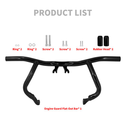 Front Crash Bar Flat Out Engine Guard For Harley Touring Road King Glide 2014-2025 | HCmotorku