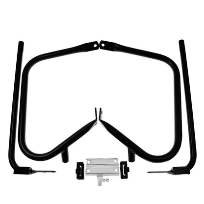 Rear Saddlebag Bracket Guard Bar Black For Harley Touring Electra Road Glide | HCmotorku