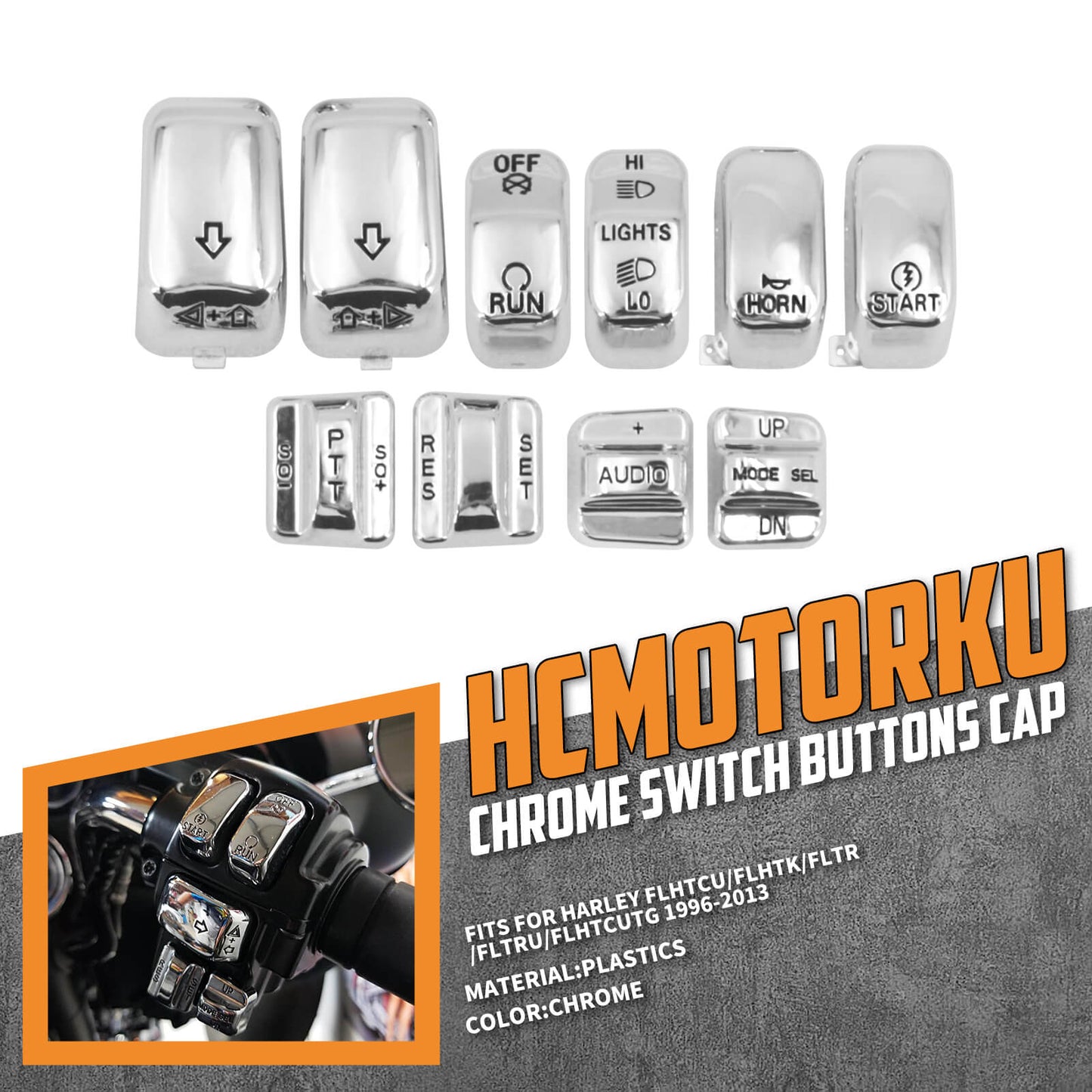 Hand Control Switch Housing Fit Harley Touring 1996-2013 | HCmotorku