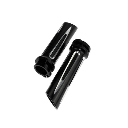 Aluminum CNC 1" 25MM Hand Grips Black Fit For Harley Sportster 883 Softail Dyna | HCmotorku