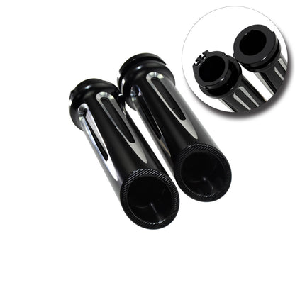 Aluminum CNC 1" 25MM Hand Grips Black Fit For Harley Sportster 883 Softail Dyna | HCmotorku