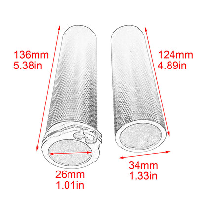 1" Handlebar Aluminum Hand Grips Fit For Harley Sportster XL | HCmotorku