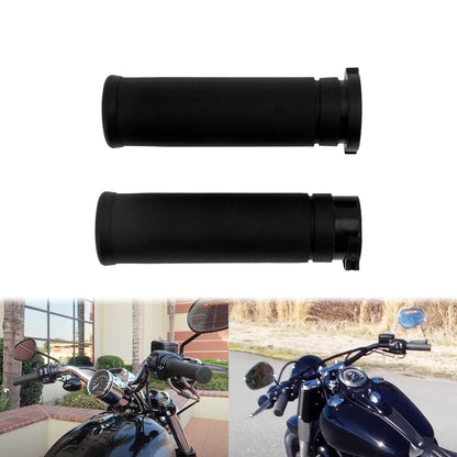 Original 1" 25MM Rubber Hand Grips Handlebar Fit For Harley Sportster XL 1200 | HCmotorku