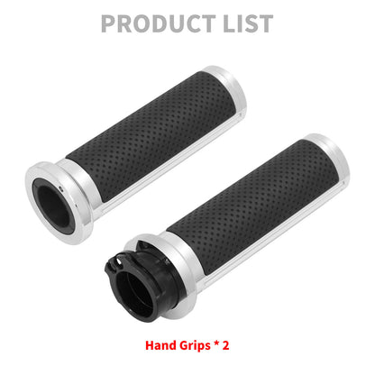 1" Defiance Handlebar Hand Grips For Harley Touring Softail Dyna | HCmotorku