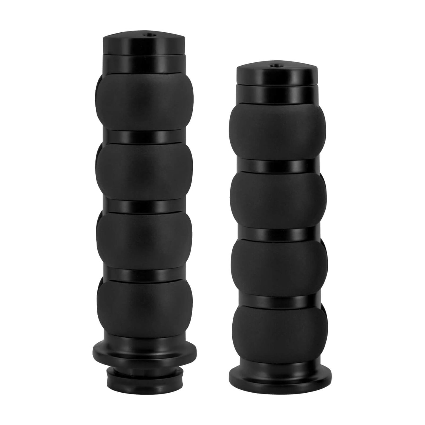 1" Non-Slip Rubber Handlebar Hand Grips Black For Harley Honda Yamaha Kawasaki | HCmotorku