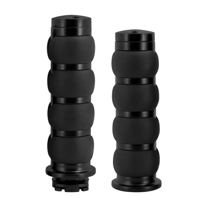 1" Non-Slip Rubber Handlebar Hand Grips Black For Harley Honda Yamaha Kawasaki | HCmotorku