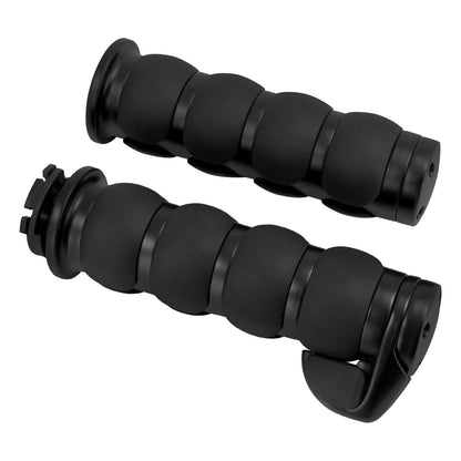 1" Motorcycle Non-Slip Rubber Hand Grips Black For Harley Honda Yamaha Kawasaki | HCmotorku